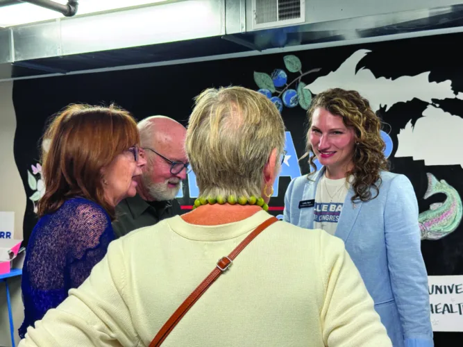 Callie Barr holds campaign office party